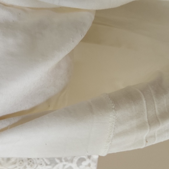 Cream Lace-Up Tunic Dress, Medium - Picture 6 of 6